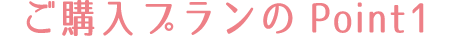 ご購入プランのPoint1